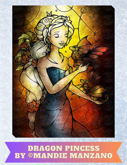 "Dragon Princess" by ©Mandie Manzano Decorative Diamond Painting Release Papers