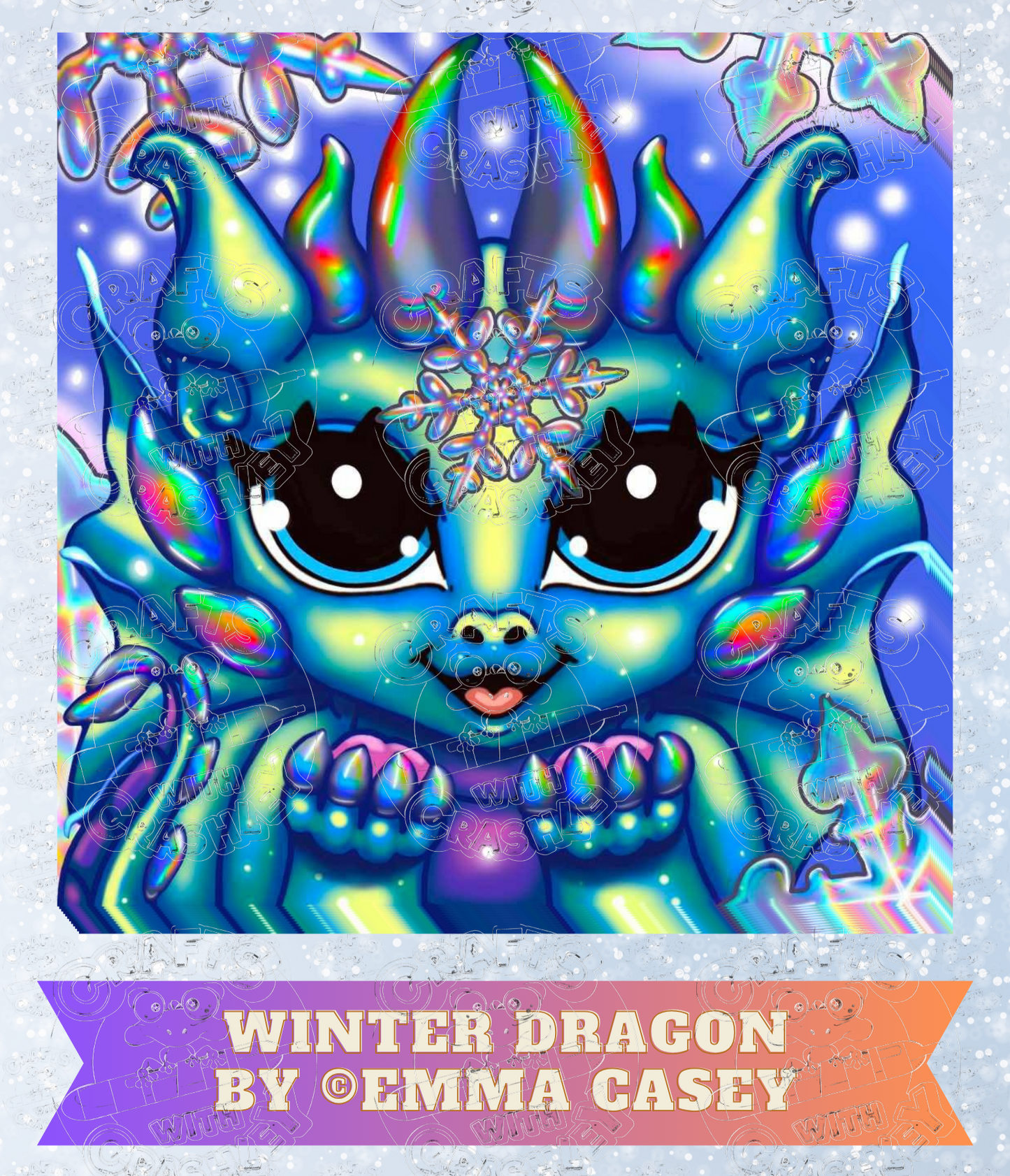 "Winter Dragon" by Emma Casey Decorative Diamond Painting Release Papers
