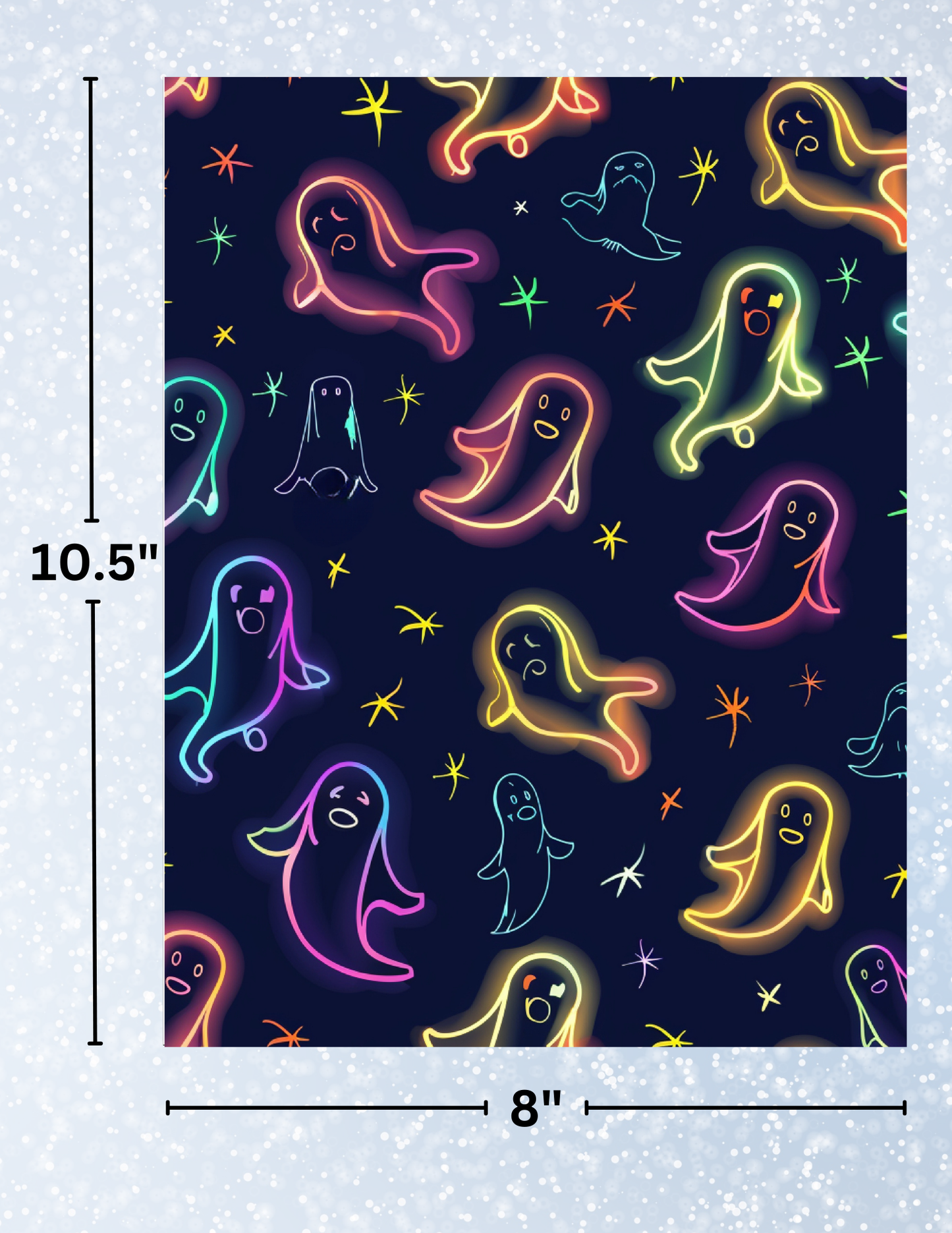 "Neon Ghosts" Decorative Diamond Painting Release Papers