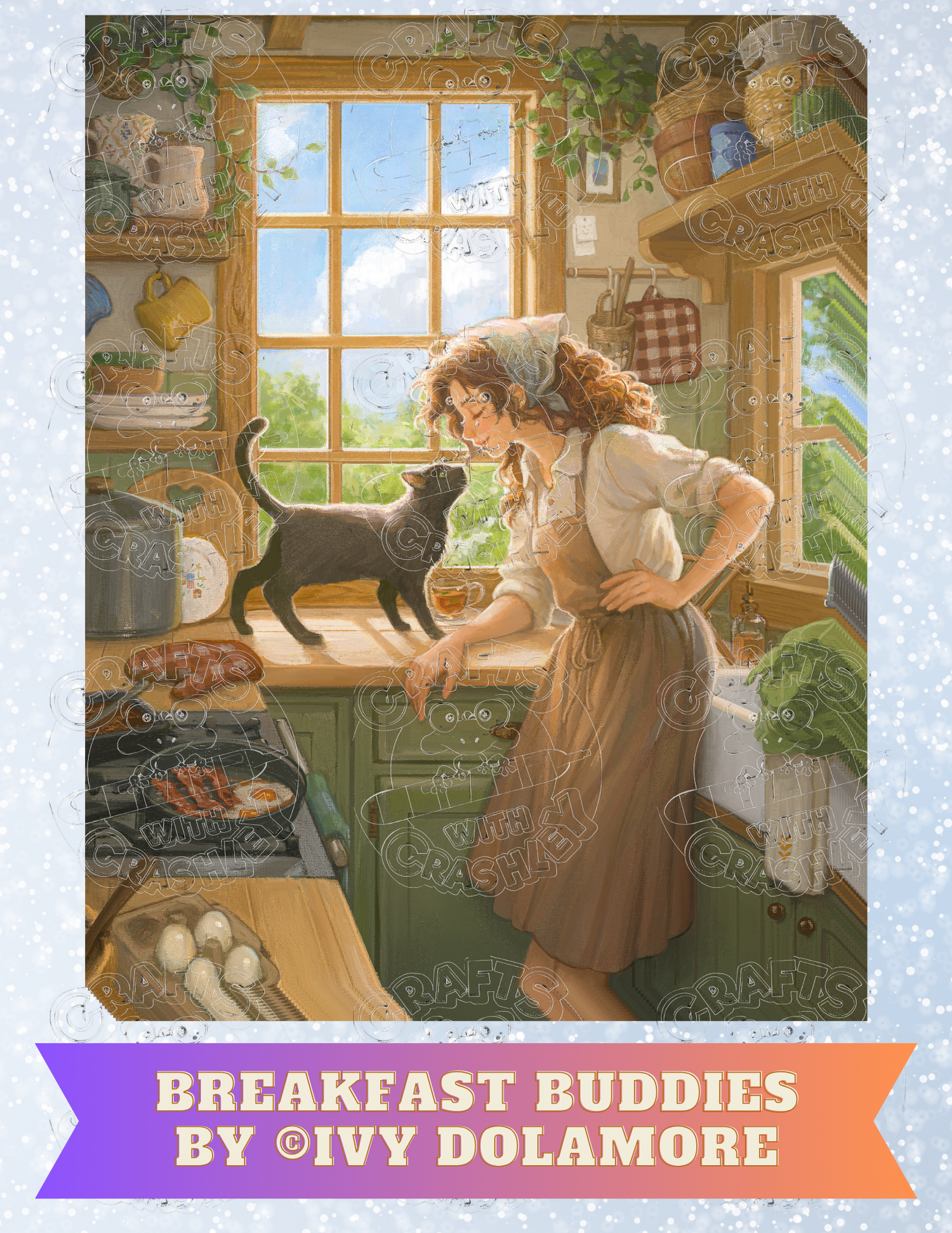 "Breakfast Buddies" By ©Ivy Dolamore Decorative Diamond Painting Release Papers
