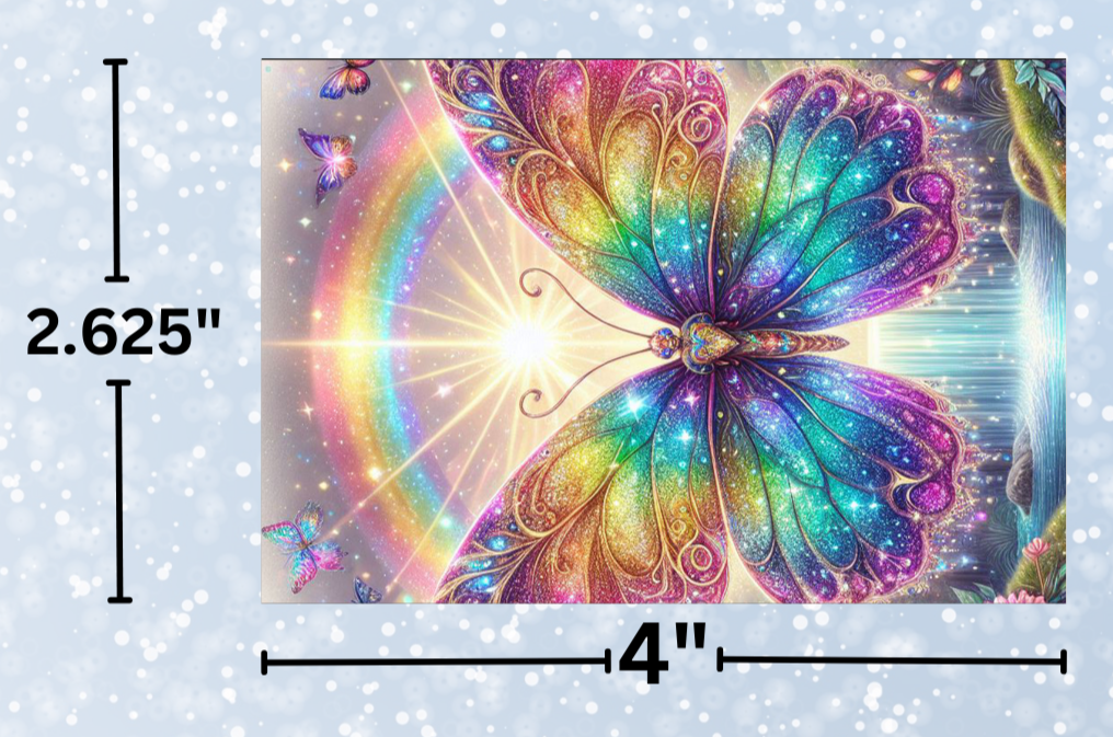 "Butterfly Glitter" Decorative Diamond Painting Release Papers