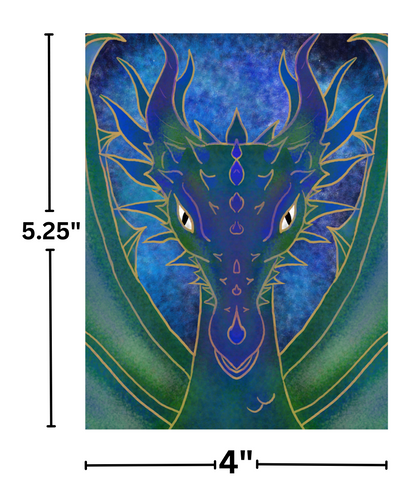 "Aqualian The Dragon" by Kaleena Kollmeier Decorative Diamond Painting Release Papers