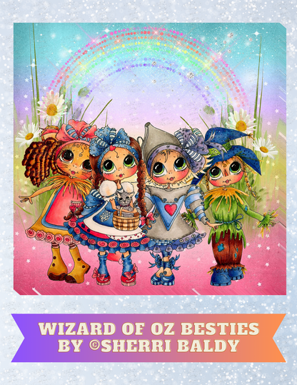 "Wizard of Oz Besties" by ©Sherri Baldy Decorative Diamond Painting Release Papers