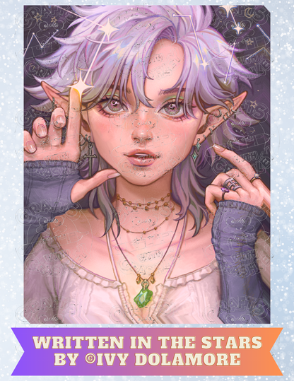 "Written in the Stars" By ©Ivy Dolamore Decorative Diamond Painting Release Papers