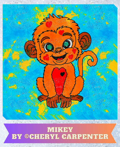 "Mikey" by ©Cheryl Carpenter Decorative Diamond Painting Release Paper