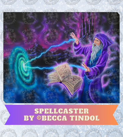 "Spellcaster" by Becca Tindol Decorative Diamond Painting Release Papers