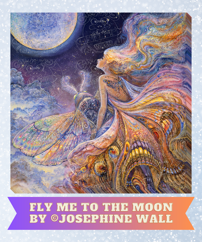 "Fly Me to the Moon" by ©Josephine Wall Decorative Diamond Painting Release Papers