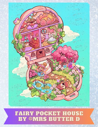 "Fairy Pocket House" by ©Mrs Butter D Decorative Diamond Painting Release Papers