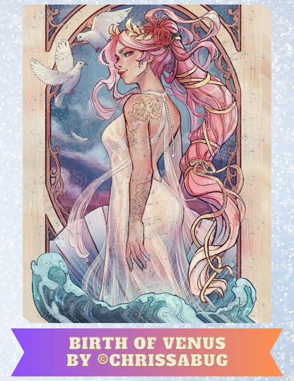 "Birth of Venus" by ©Chrissabug Decorative Diamond Painting Release Papers