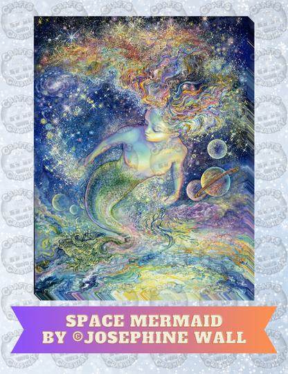 "Space Mermaid" by ©Josephine Wall Decorative Diamond Painting Release Papers