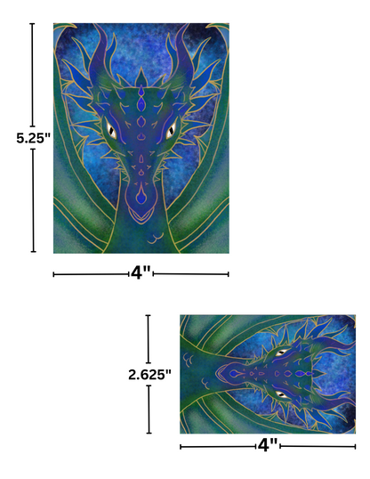 "Aqualian The Dragon" by Kaleena Kollmeier Decorative Diamond Painting Release Papers