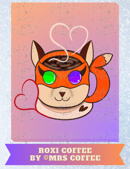 "Roxi Coffee" by Mrs Coffee Decorative Diamond Painting Release Papers