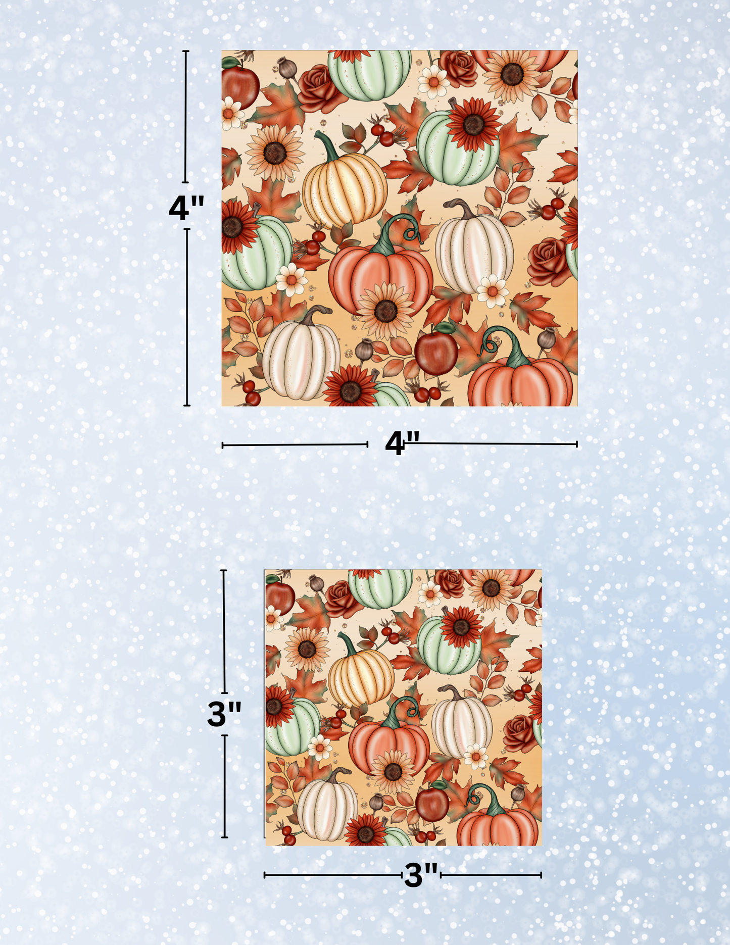 "Fall Pumpkin Patch" Decorative Diamond Painting Release Papers