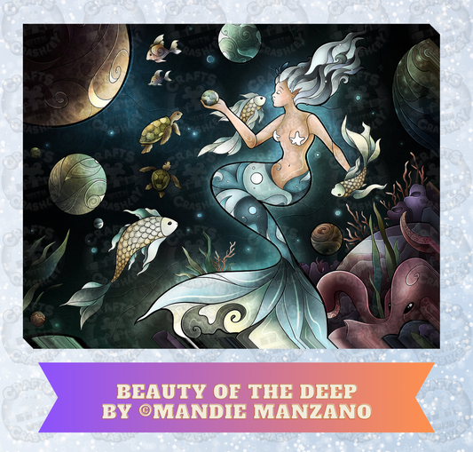 "Beauty of the Deep" by ©Mandie Manzano Decorative Diamond Painting Release Papers