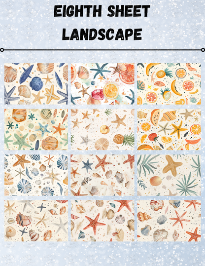 "Summer Sand" Decorative Diamond Painting Release Paper
