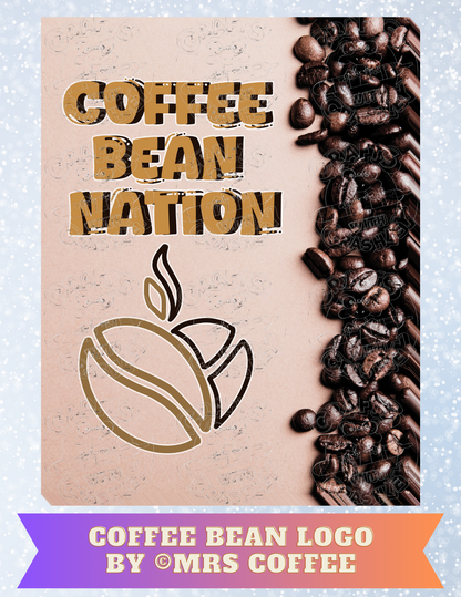 "Coffee Bean Logo" by Mrs Coffee Decorative Diamond Painting Release Papers