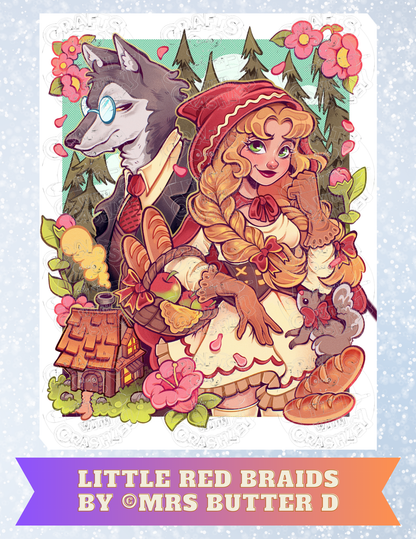 "Little Red Braids" by ©Mrs Butter D Decorative Diamond Painting Release Papers