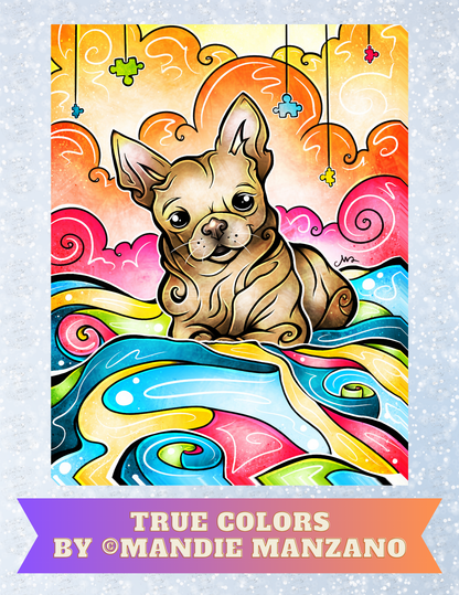 "True Colors" by ©Mandie Manzano Decorative Diamond Painting Release Papers