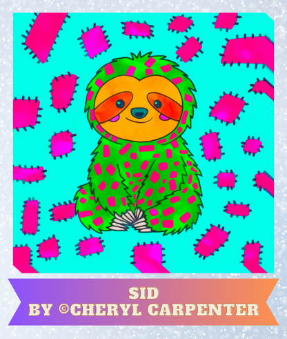 "Sid" by ©Cheryl Carpenter Decorative Diamond Painting Release Papers