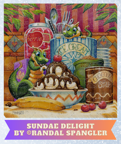"Sundae Delight" By ©Randal Spangler Decorative Diamond Painting Release Papers