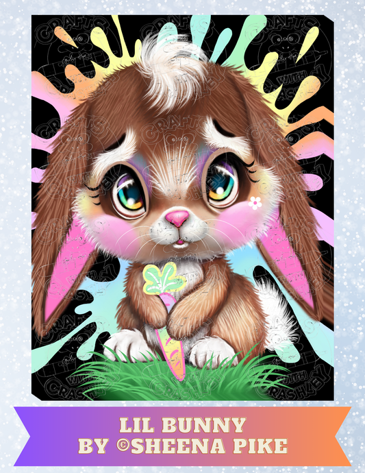 "Lil Bunny" by ©Sheena Pike Decorative Diamond Painting Release Papers