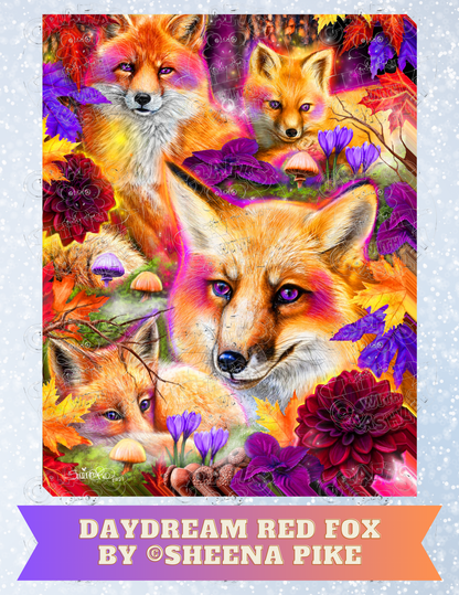 "Daydream Red Fox" by ©Sheena Pike Decorative Diamond Painting Release Papers
