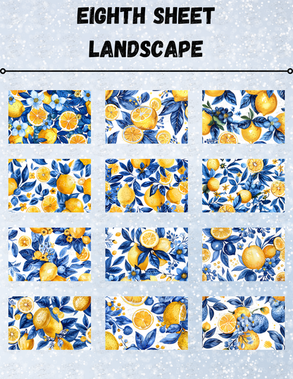 "Lemon Delight" Decorative Diamond Painting Release Paper