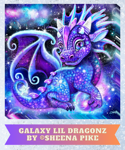 "Galaxy Lil Dragonz" by ©Sheena Pike Decorative Diamond Painting Release Papers
