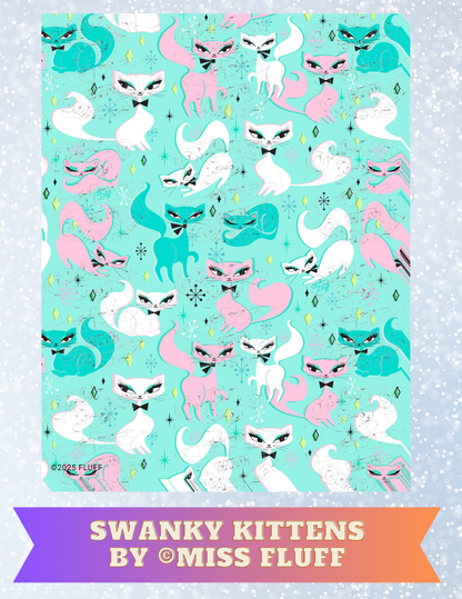 "Swanky Kittens" By ©Miss Fluff Decorative Diamond Painting Release Papers