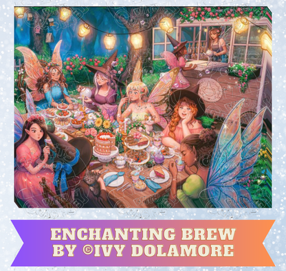"Enchanting Brew" By ©Ivy Dolamore Decorative Diamond Painting Release Papers