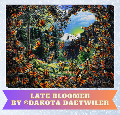 "Late Bloomer" by ©Dakota Daetwiler Decorative Diamond Painting Release Papers
