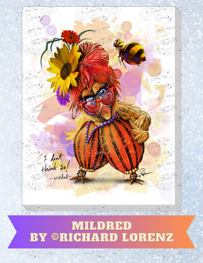 "Mildred" by ©Richard Lorenz Decorative Diamond Painting Release Papers