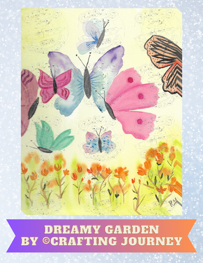 "Dreamy Garden" By Crafting Journey Decorative Diamond Painting Release Papers