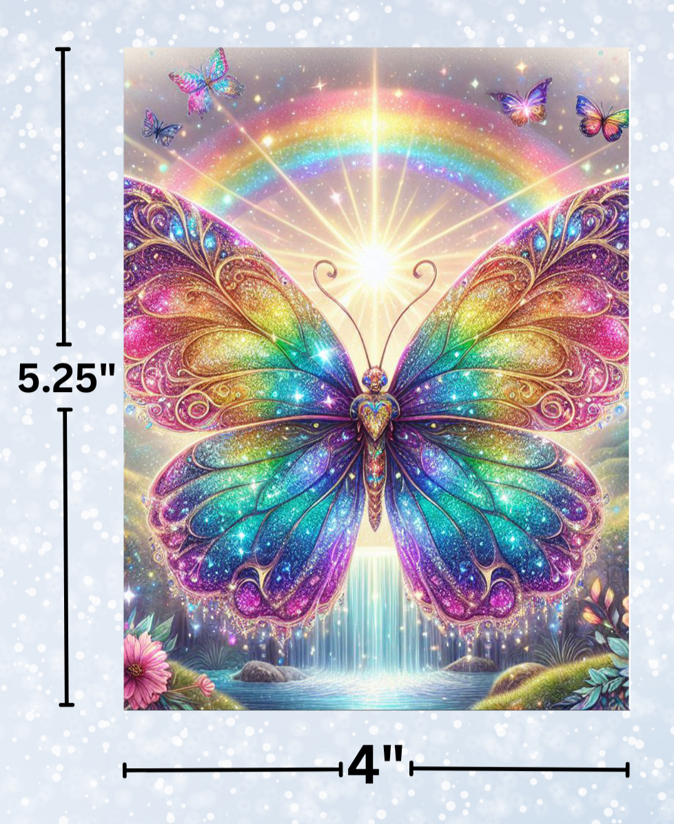 "Butterfly Glitter" Decorative Diamond Painting Release Papers