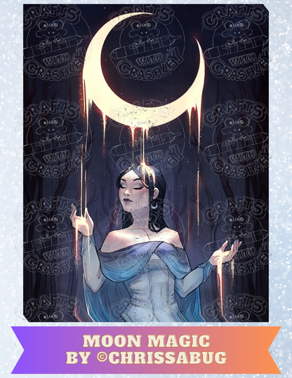 "Moon Magic" by ©ChrissaBug Decorative Diamond Painting Release Papers