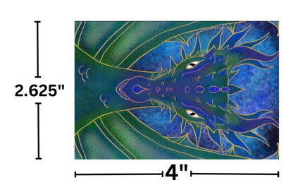 "Aqualian The Dragon" by Kaleena Kollmeier Decorative Diamond Painting Release Papers