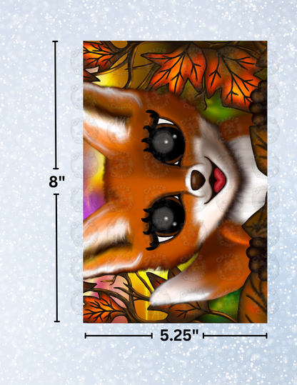 "Autumn Fox" by Emma Casey Decorative Diamond Painting Release Papers