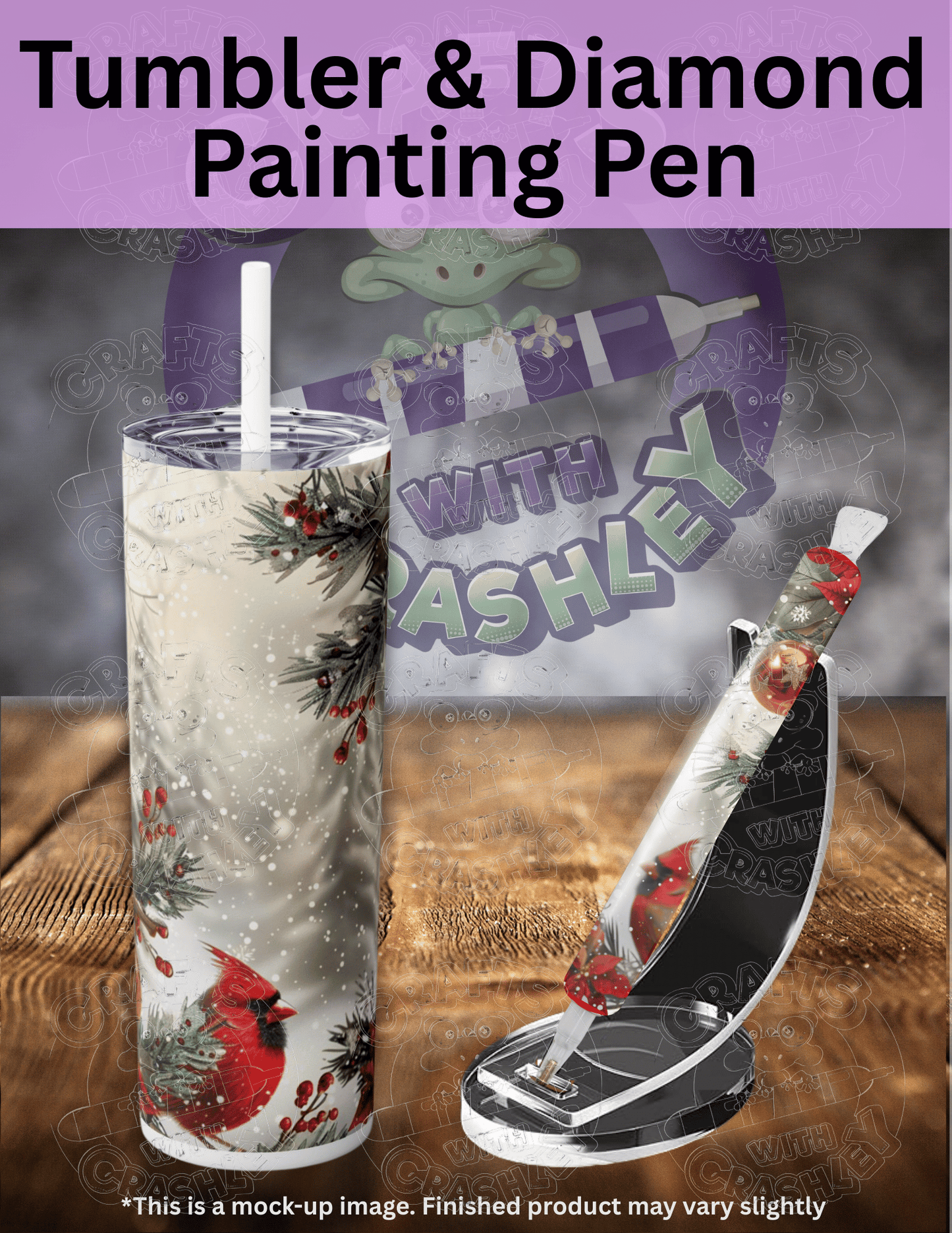 "Winter Cardinal Wishes" Premium Accessories for Diamond Painting