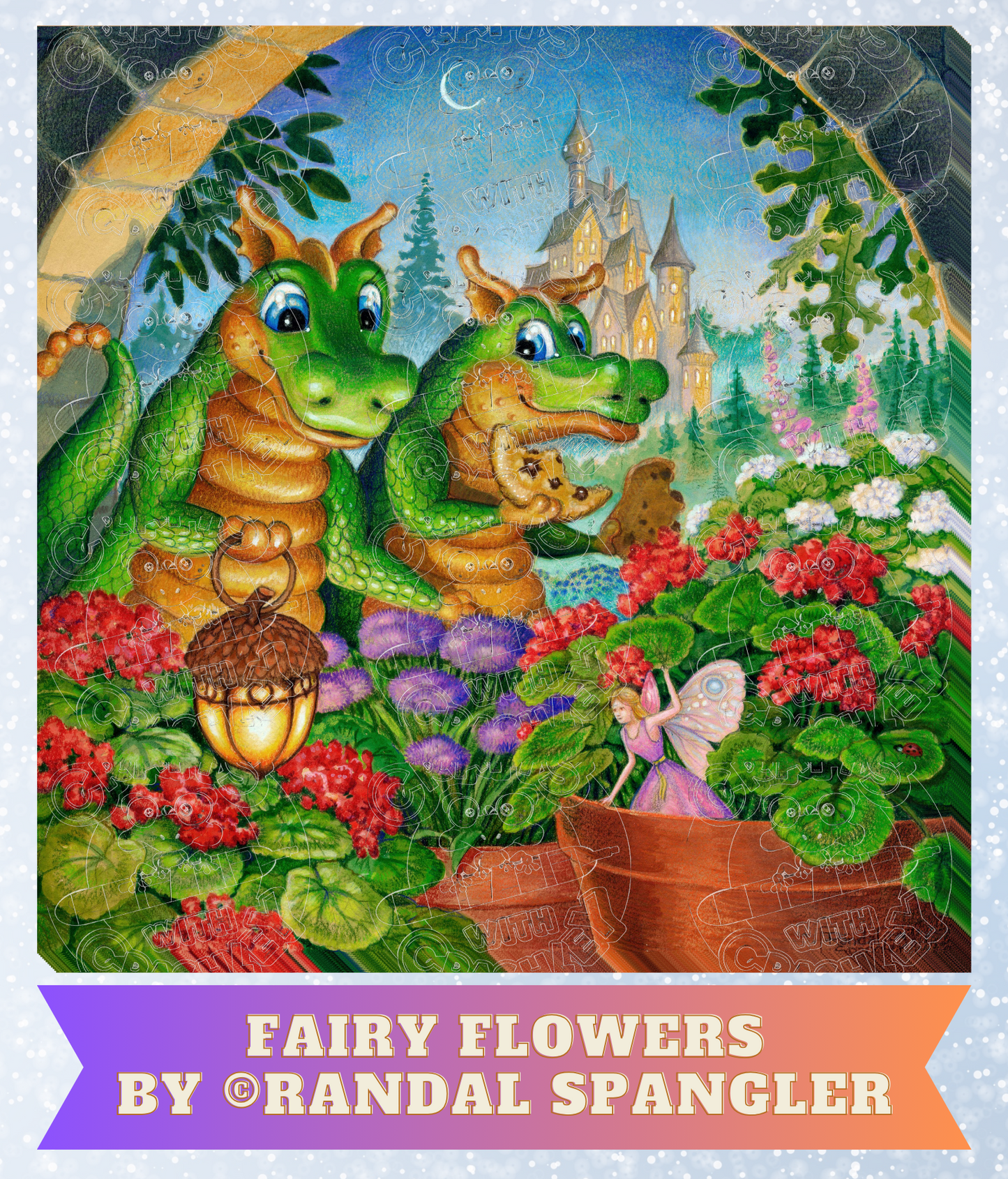 "Fairy Flowers" by ©Randal Spangler Premium Decorative Release Papers for Diamond Painting