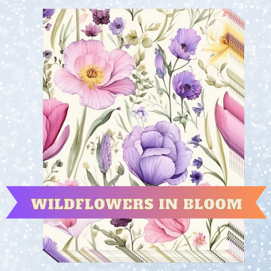 "Wildflowers in Bloom" Decorative Diamond Painting Release Papers