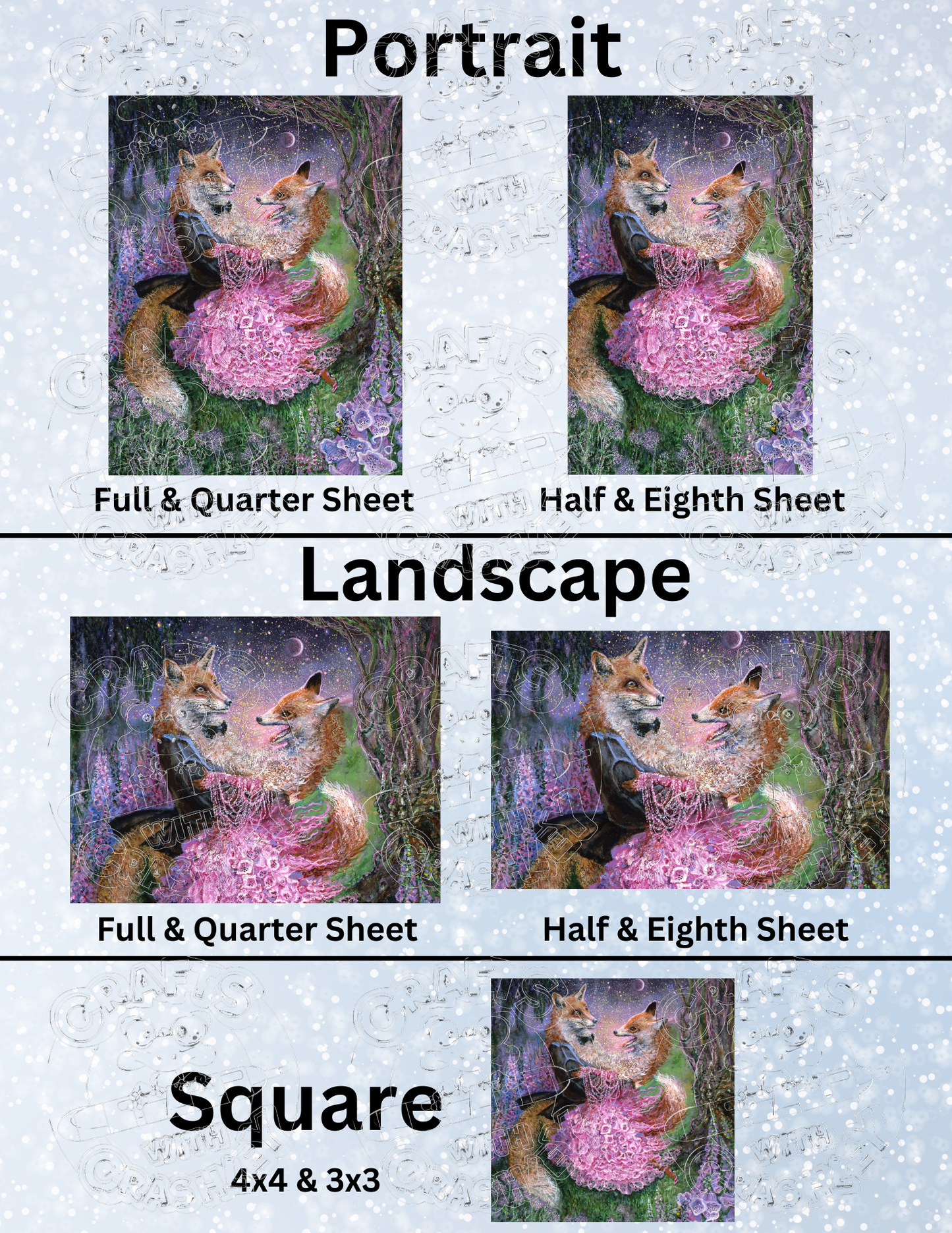 Product Bundle "Foxtrot" by ©Josephine Wall