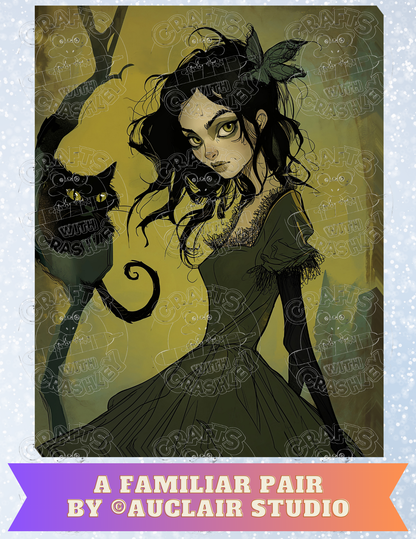 "A Familiar Pair" by ©Auclair Studio Premium Decorative Release Papers for Diamond Painting