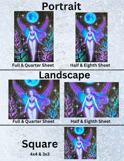 "Moon Fairy" by Becca Tindol Decorative Diamond Painting Release Papers