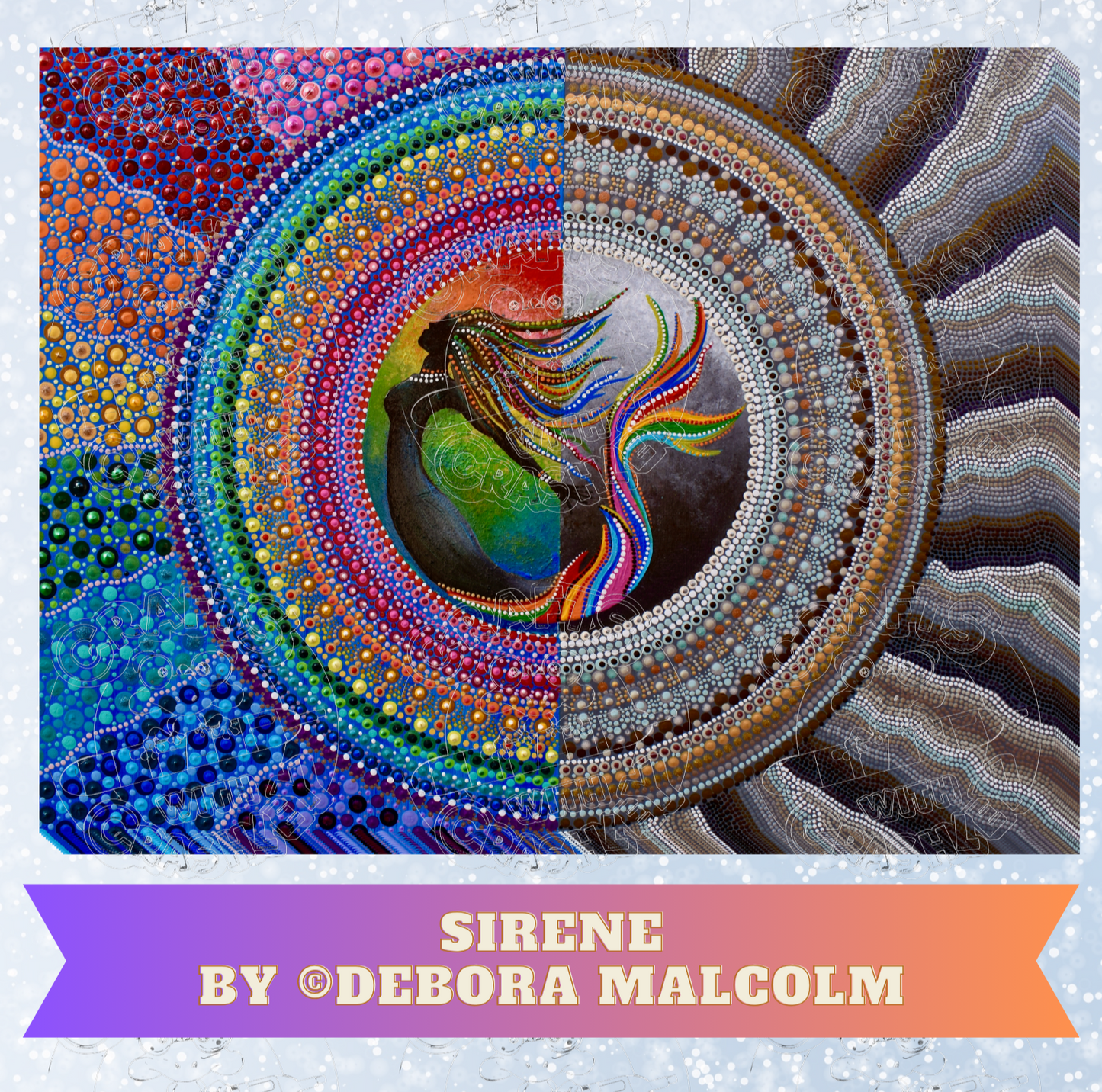 "Sirene" by ©Deborah Malcolm Premium Decorative Release Papers for Diamond Painting