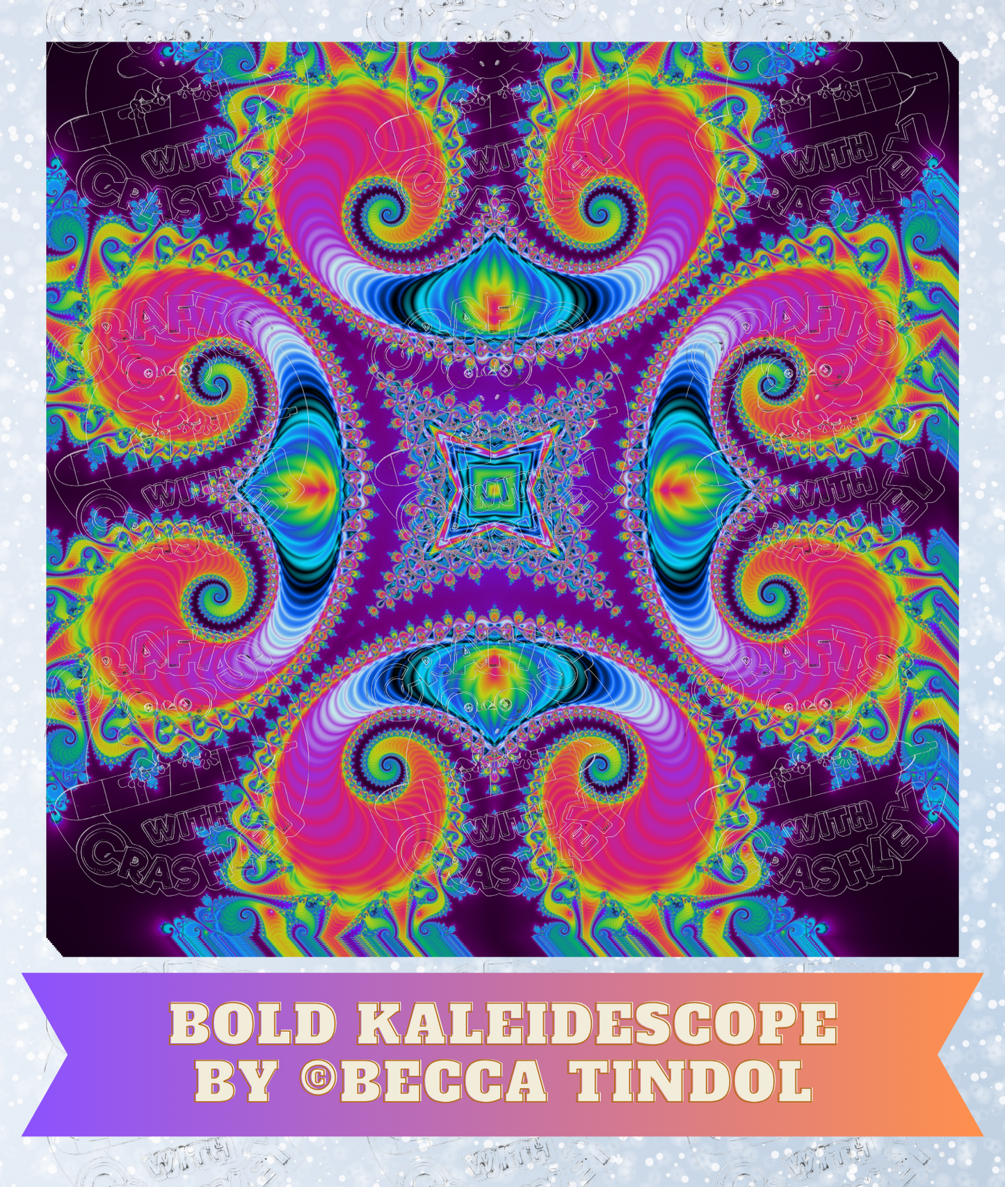 "Bold Kaleidoscope" by ©Becca Tindol Premium Decorative Release Papers for Diamond Painting