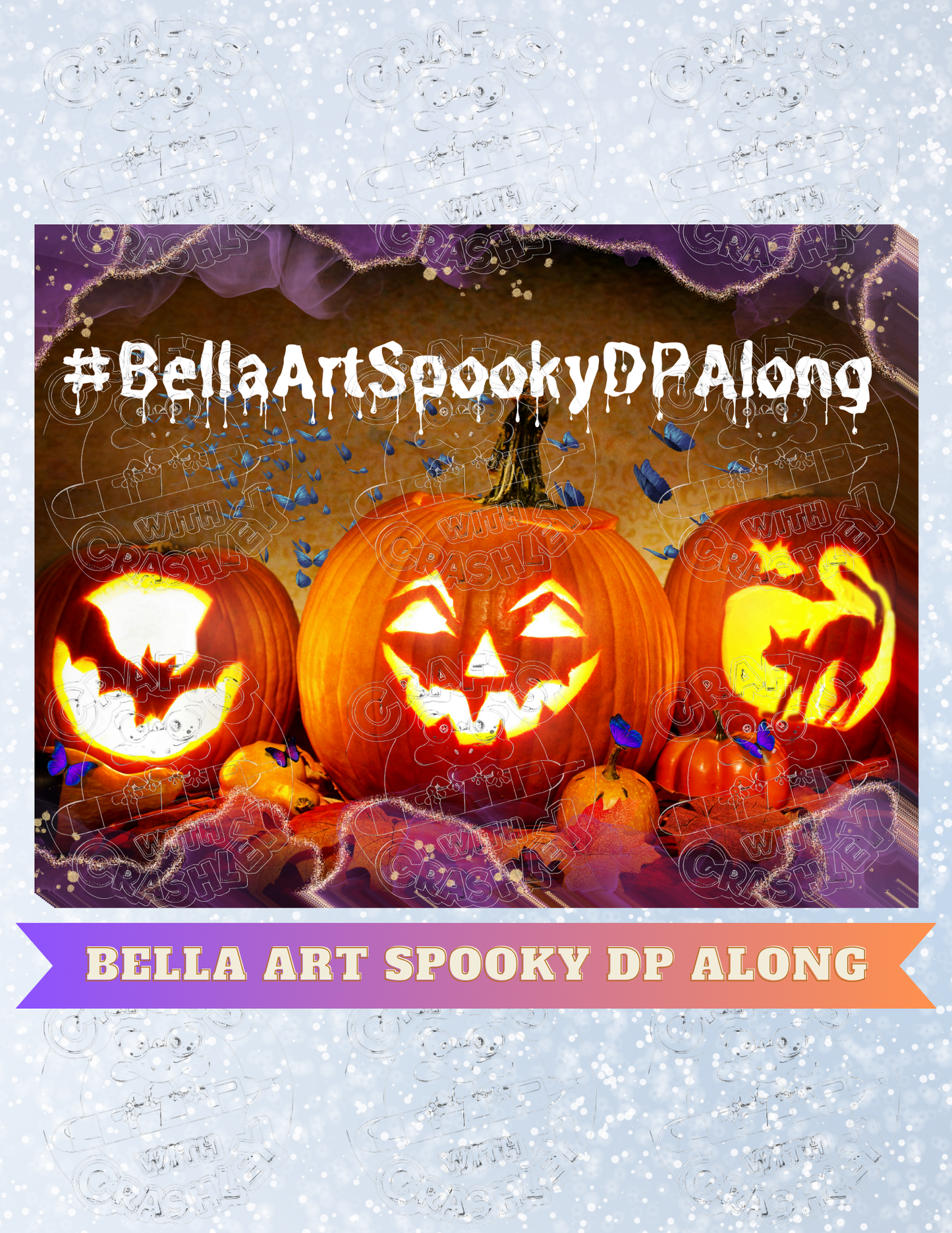 "Bella Art Spooky DP Along" Premium Decorative Release Papers for Diamond Painting