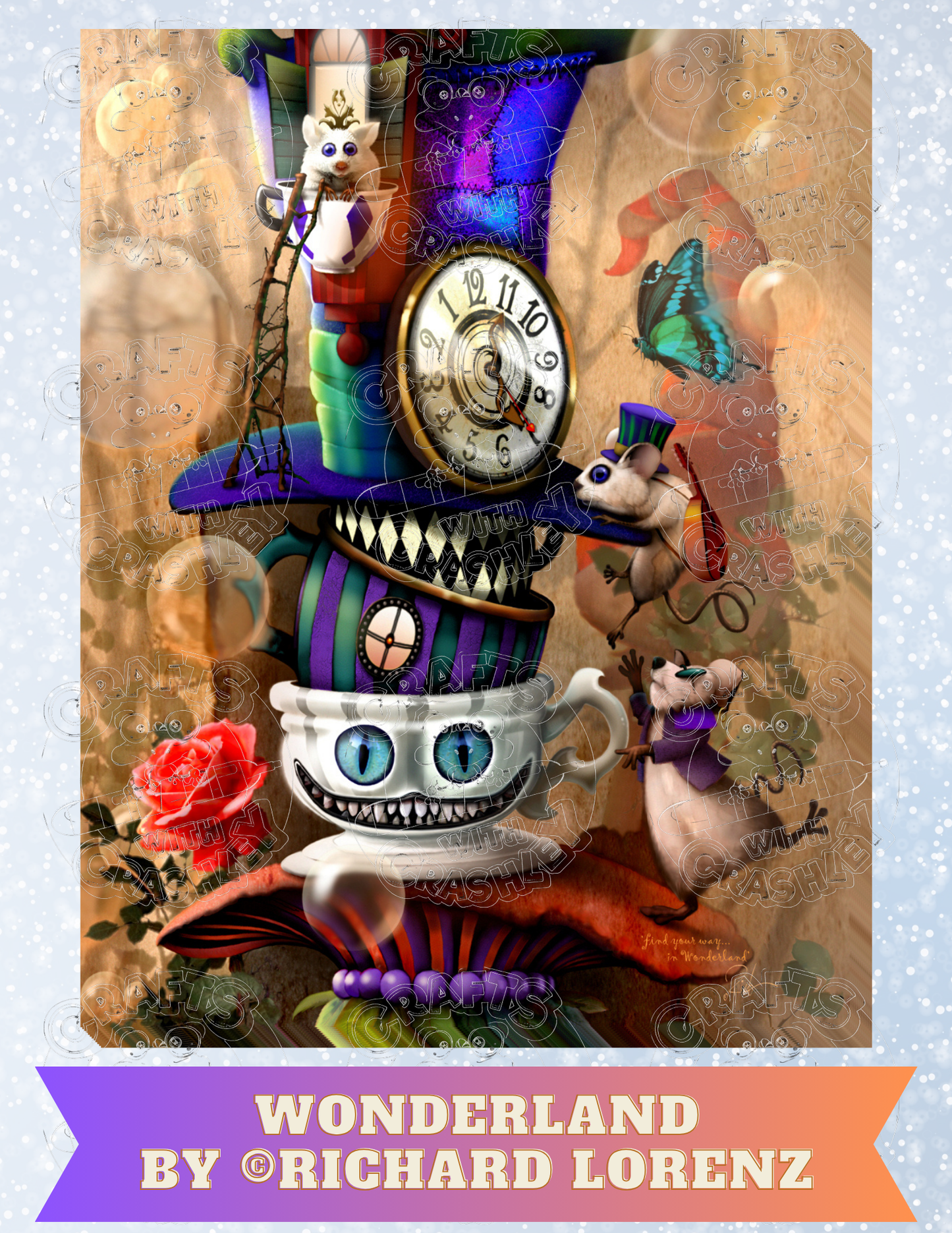 "Wonderland" by ©Richard Lorenz Premium Decorative Release Papers for Diamond Painting