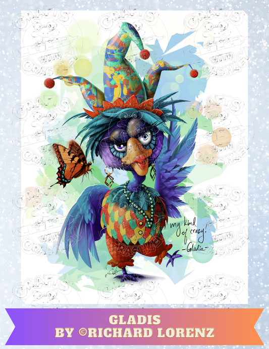 "Gladis" by ©Richard Lorenz Premium Decorative Release Papers for Diamond Painting