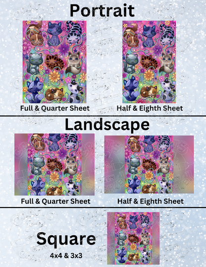 "Kitty Cat" by ©Jeremiah Ketner Decorative Diamond Painting Release Papers