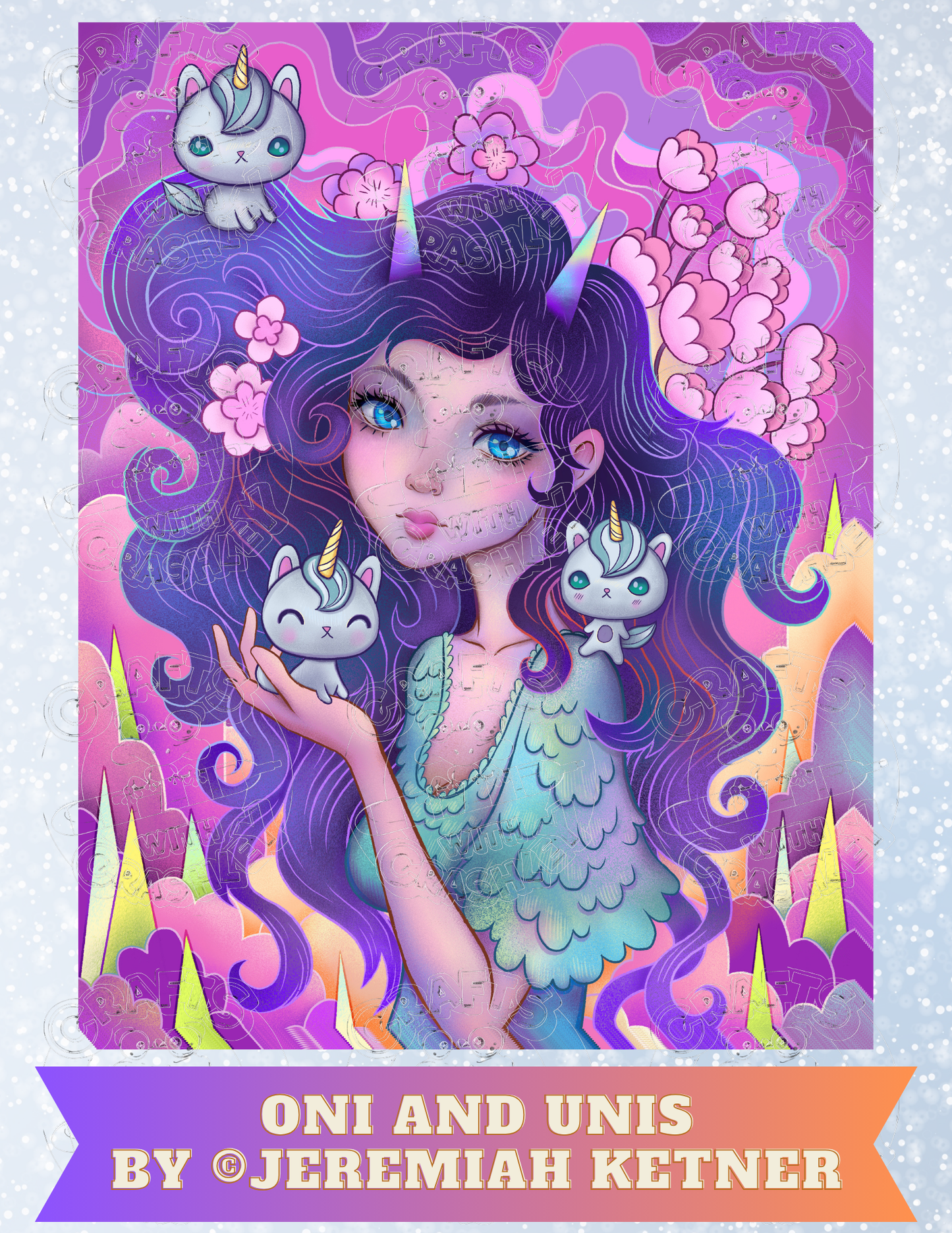 "Oni and Unis" by ©Jeremiah Ketner Premium Decorative Release Papers for Diamond Painting
